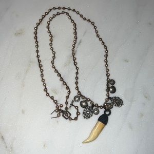 Love Heals Champagne Pearl Long Necklace